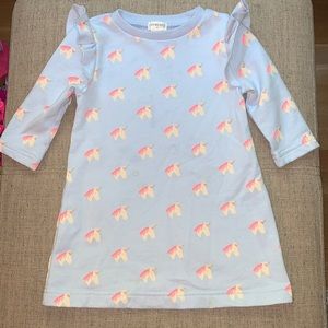 J. Crew Crewcuts Unicorn Print Sweatshirt Dress